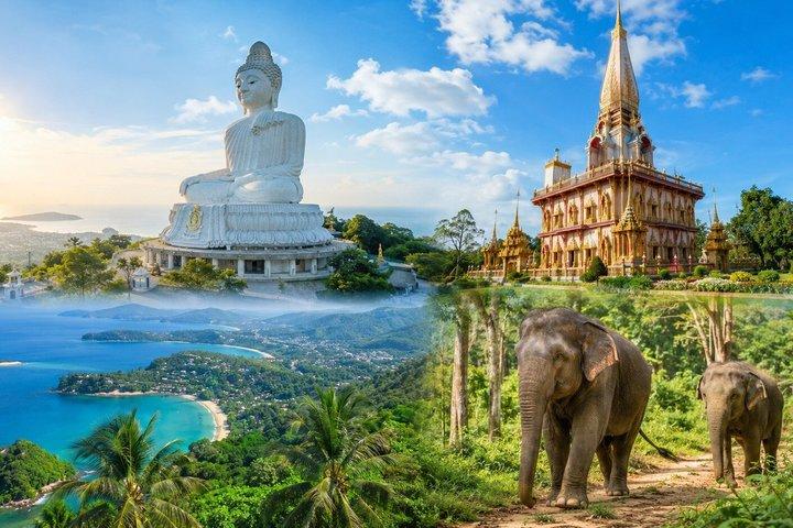 Privata Phuket höjdpunkter med etiska elefant besök