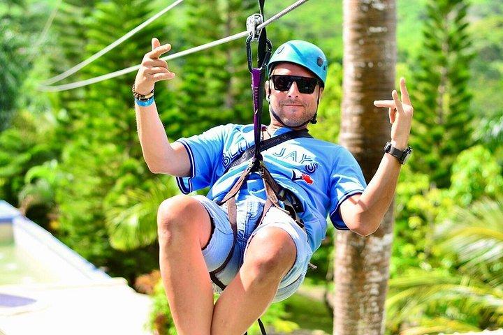 Punta Cana Zipline, Horse, Buggy or ATV, Beach, and Water Cave