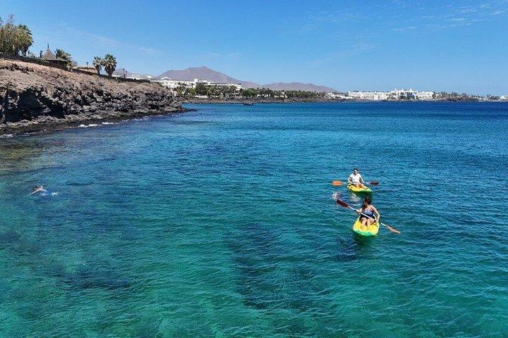 Excursion en kayak et plongée en apnée à Playa Blanca Lanza