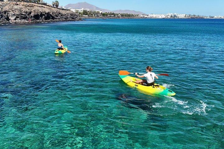 Kajaktocht en snorkelen in Playa Blanca Lanza