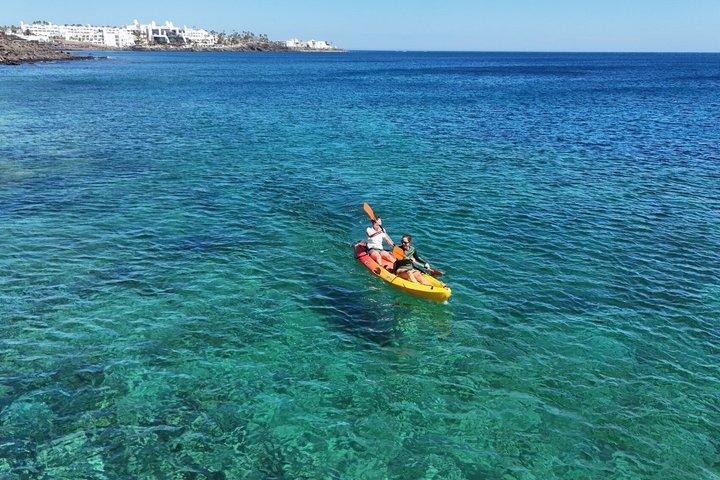 Excursion en kayak et plongée en apnée à Playa Blanca Lanza