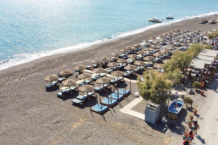 サントリーニ島プライベート全日ツアー｜オイア、アクロティリ＆ブラックビーチ
