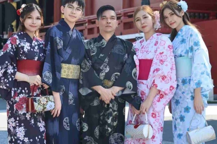 Kimono, Furisode and Yukata Rental Experience in Asakusa Tokyo