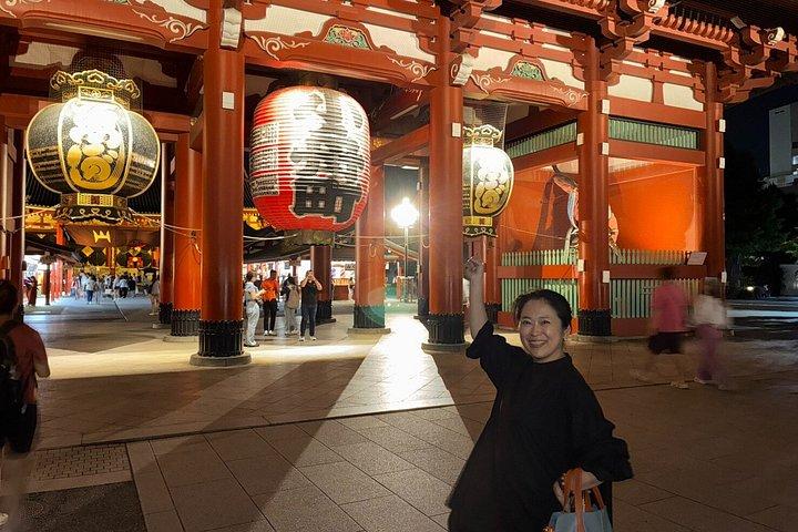 浅草夜散歩ツアー浅草寺と郷土料理