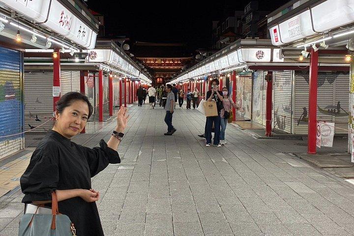 浅草夜散歩ツアー浅草寺と郷土料理