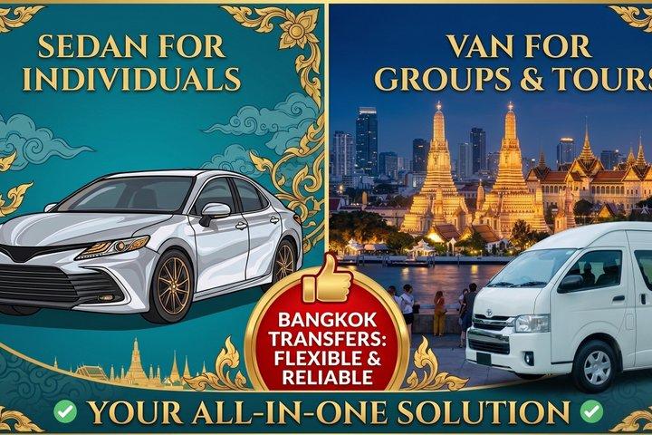 Bangkok : Suvarnabhumi BKK Lufthavn Privat transfer til byens centrum