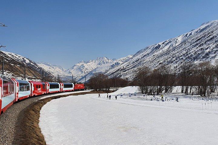 Glacier Express Panoramic Train Round Trip from Bern