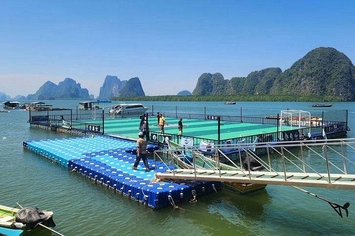 プーケットのパワーカタマランによるジェームズボンド諸島の日の出終日