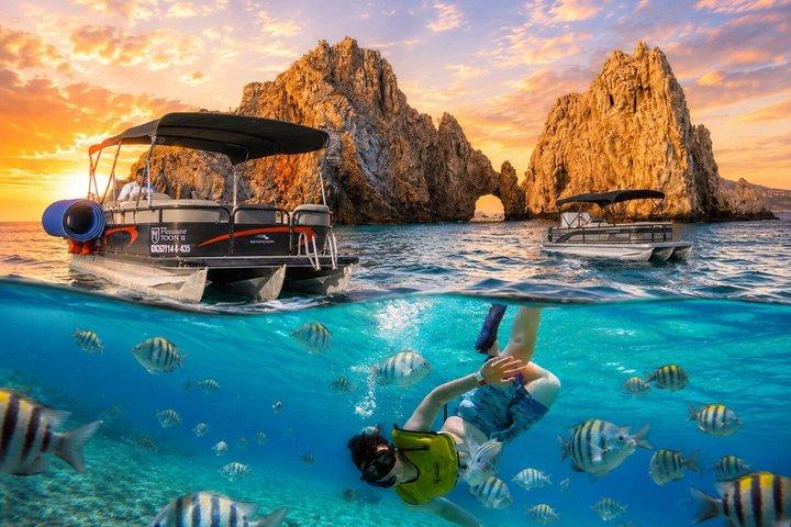 Noleggio privato di barche Tritoon personalizzate, snorkeling, tramonto.