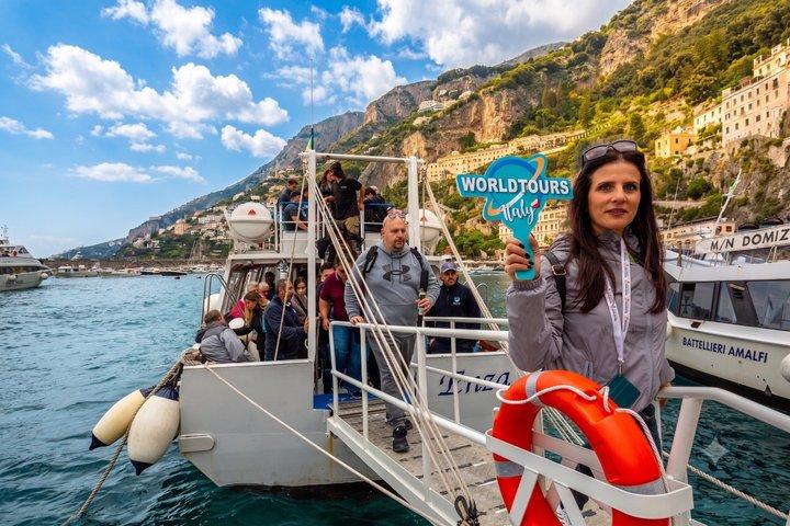Amalfiküsten-Express-Tour von Neapel mit Bootsfahrt