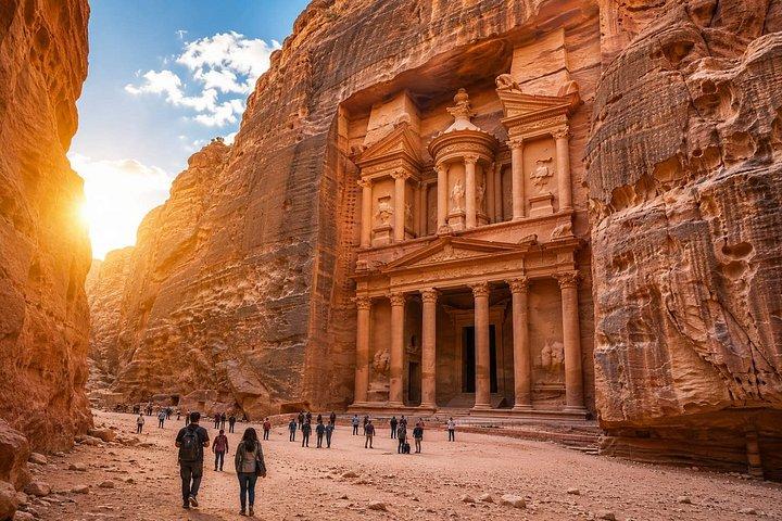2 Day Petra Wadi Rum Overnight Stay and Aqaba Visit from Amman