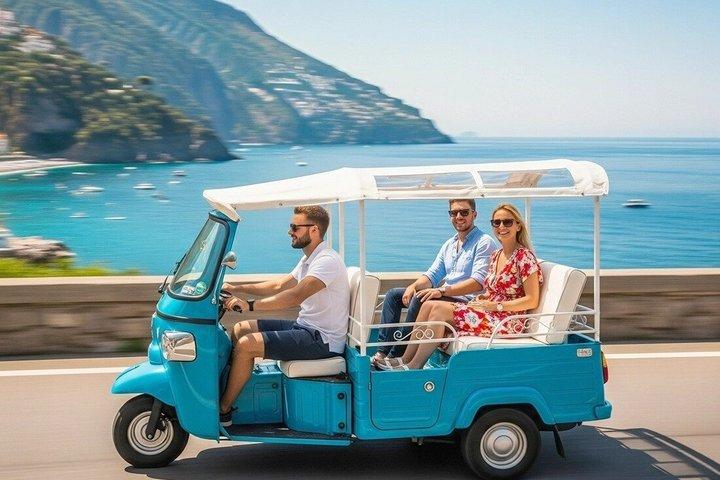 Amalfi Coast Sunset Tour por Ape Tuk Tuk com degustação
