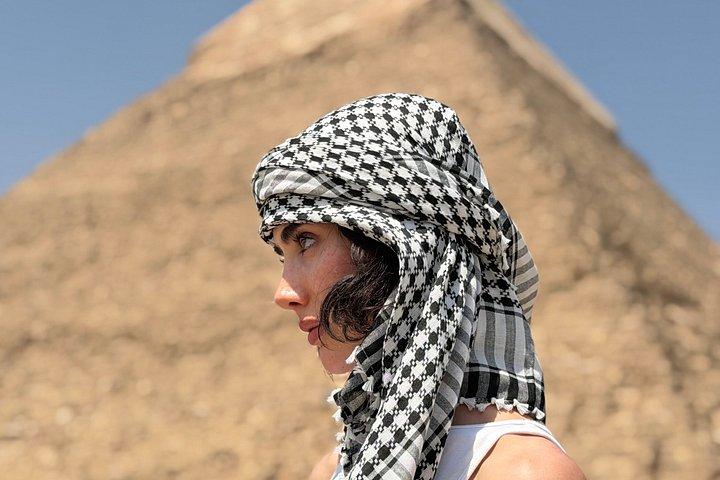 Giza pyramider med sfinx & 9 pyramider med kamel og frokost