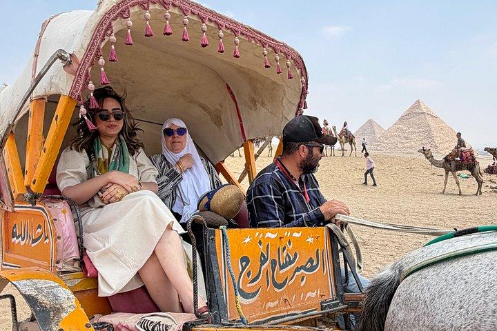 Giza pyramider med sfinx & 9 pyramider med kamel og frokost