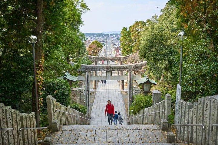 Mojiko, marché de Kokura Castle Karato et visite d'une journée au sanctuaire de Miyajidake