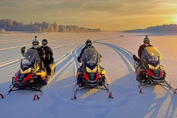 Rovaniemi : Excursion en motoneige dans la nature, Guide local et en petit groupe