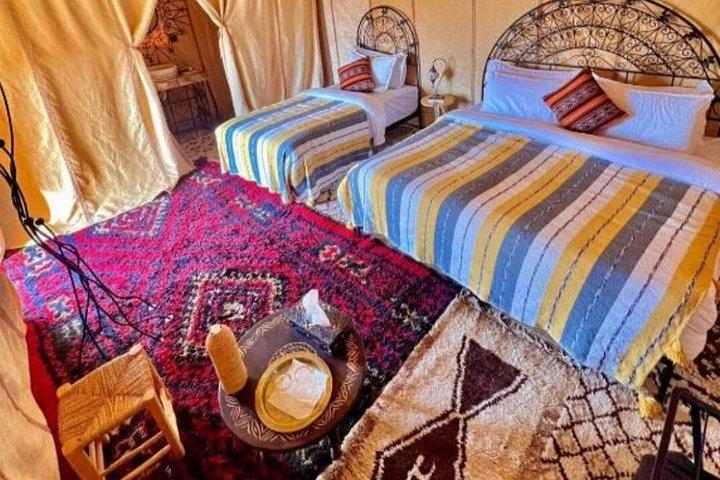 Erg Chebbi Camel Trek. overnight at luxury camp
