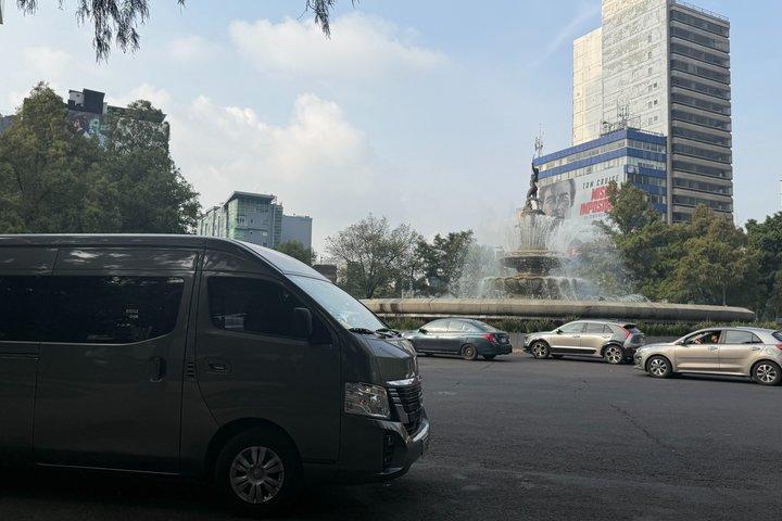 Rodada e transporte privado para o Estádio da Cidade do México