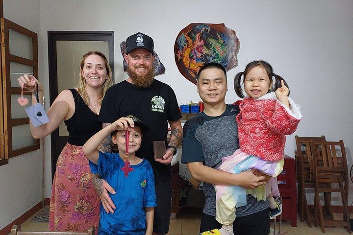革と布の染色によるプライベートマスクペイントワークショップ