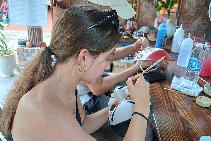 革と布の染色によるプライベートマスクペイントワークショップ