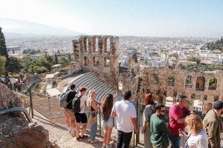 Visita guiada a pie a la Acrópolis y Partenón de Atenas en Italiano