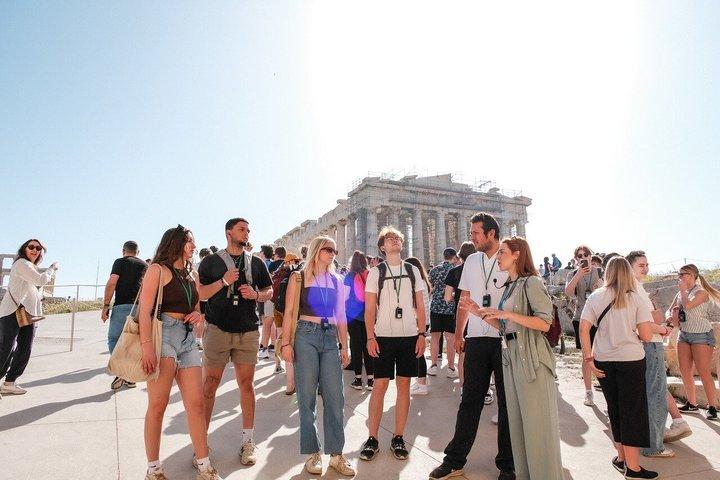 Visita guiada a pie a la Acrópolis y Partenón de Atenas en Italiano