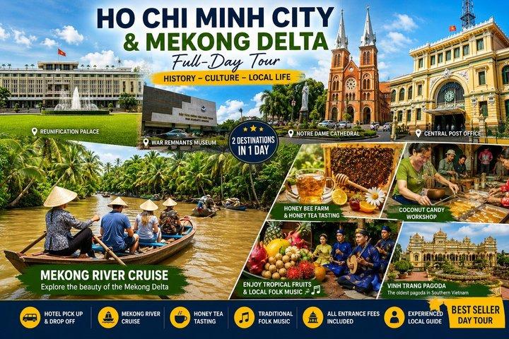 Ho-Chi-Minh-Stadt & Mekong-Delta Ganztagestour