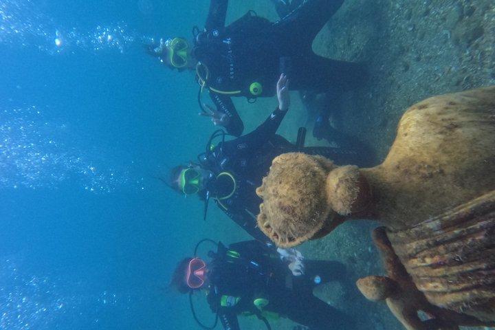 Diving at the Baia Submerged Park for certified divers