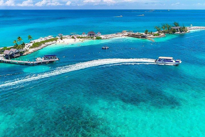 ナッソー：パール島プライベートオーシャンビューカバナ、ランチ＋ドリンク