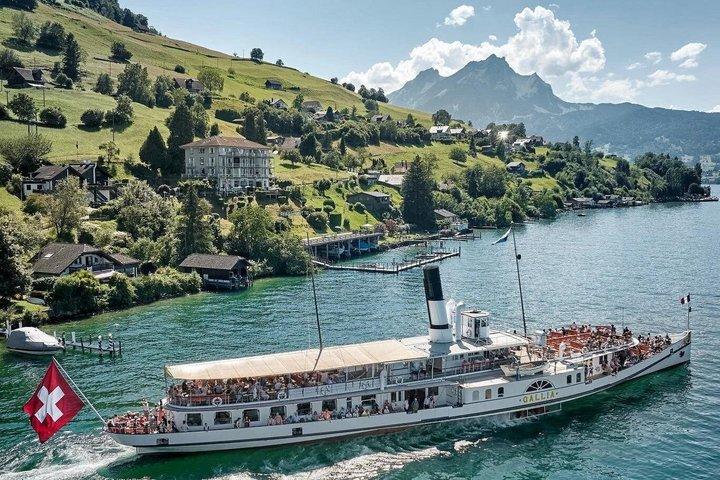 Vanuit Zürich : dagtrip naar Luzern met cruise over het meer & treinreizen