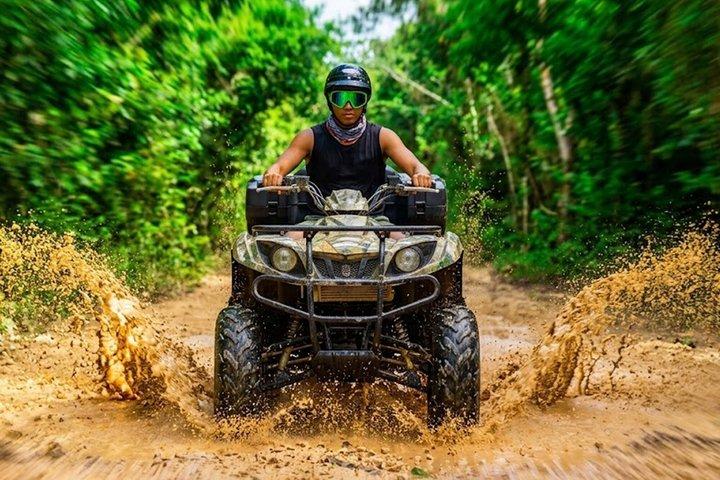 ATV, Zipline en Cenote bij Extreme Adventuring met Tulum Pickup