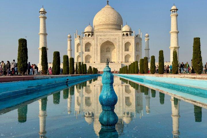 Agra : Taj Mahal Skip The Line Entry Tour with 5* Lunch（アグラ：タージ・マハル・スキップ・ザ・ライン・エントリー・ツアー（5*ランチ付き）