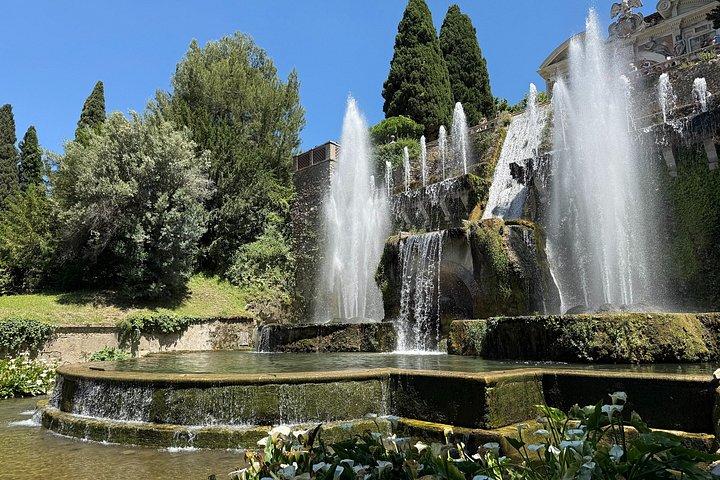 遺産：ローマからのTivoliツアーのVilla d'EsteとHadrian's Villa