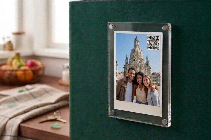Dresda : Fotografia istantanea con magneti da viaggio con QR Code