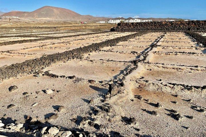 Hiking trail to the ancient volcanic coast of Lanzarote