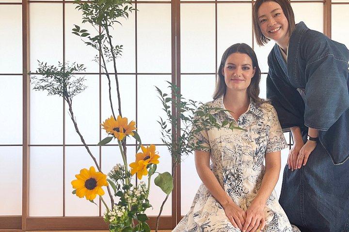 新宿近郊の東京でいけばなウェルネス体験