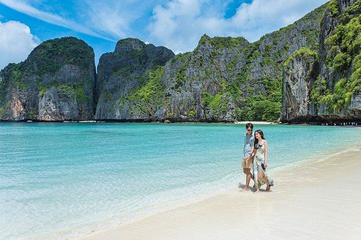 Phi Phi Sunset Longtail Cruzeiro de barco para Maya Bay e snorkeling