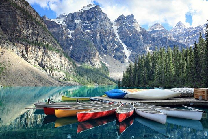 Van Banff naar Rockies : Lake Louise, Moraine Lake in Tour van een halve dag