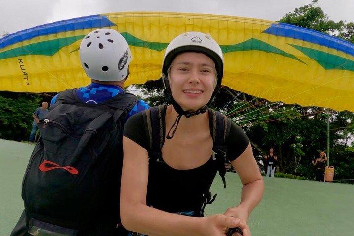 壮大な海の眺めが楽しめるリオデジャネイロタンデムパラグライダー