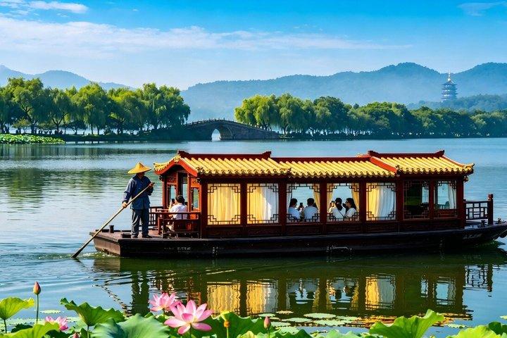 Tour por el Lago Oeste y el Templo de Lingyin declarado Patrimonio de la Humanidad de Hangzhou