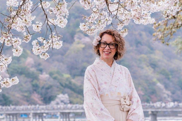 嵐山竹林きものフォトツアー現地ガイド付き