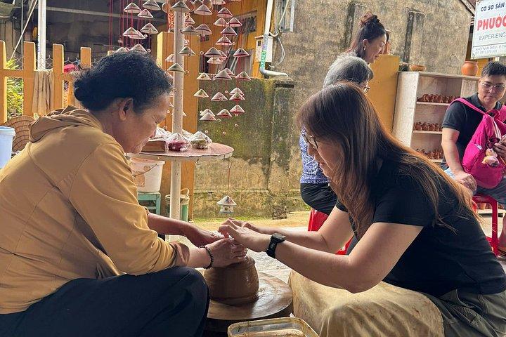 Hoi An Ceramic/Pottery/Lantern Making Class Cafe & Basket Boat