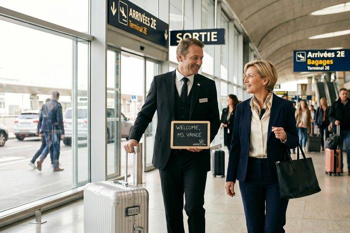 パリ：CDG/ORY空港プライベート往復パリ市内中心部