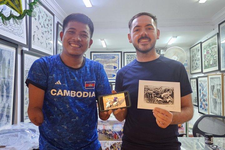 Block Printing Workshop i Siem Reap