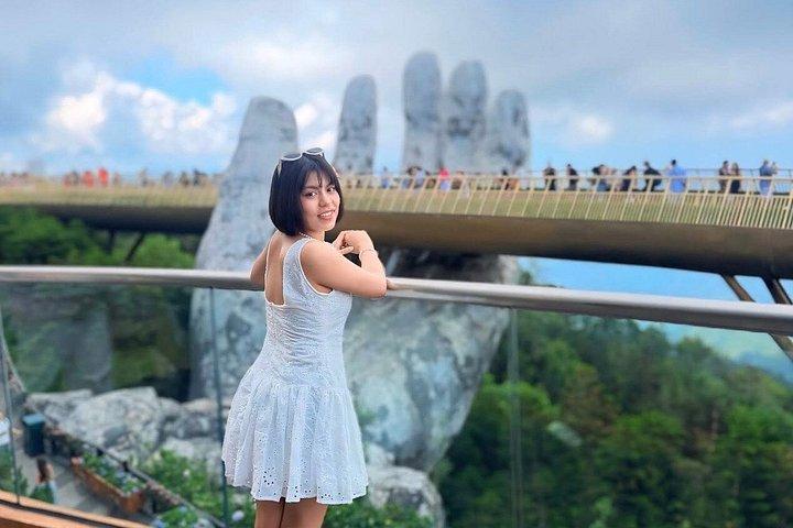 マジカルサンライズゴールデンブリッジツアーとバナヒルズでのビュッフェランチ