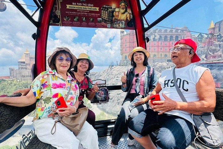 マジカルサンライズゴールデンブリッジツアーとバナヒルズでのビュッフェランチ