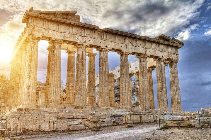 Acropolis Sunset Tour Guided Exploration in Spanish