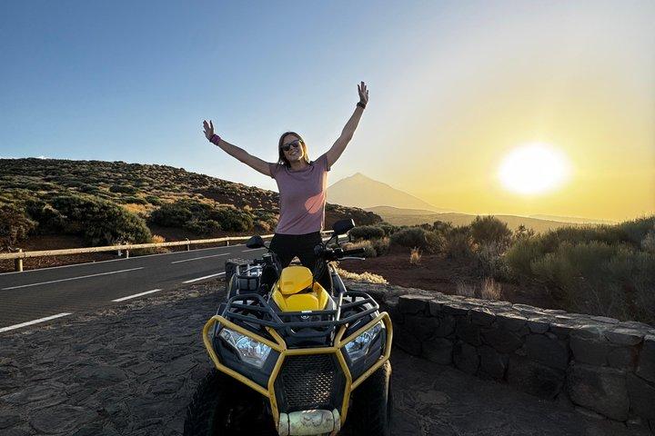 Excursion en quad à Puerto de Cruz jusqu'au Teide au coucher du soleil avec collation et photos
