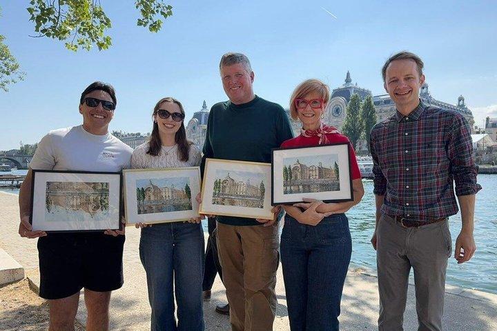 Paris Aquarel Workshop – Skab din egen indrammet Paris souvenir