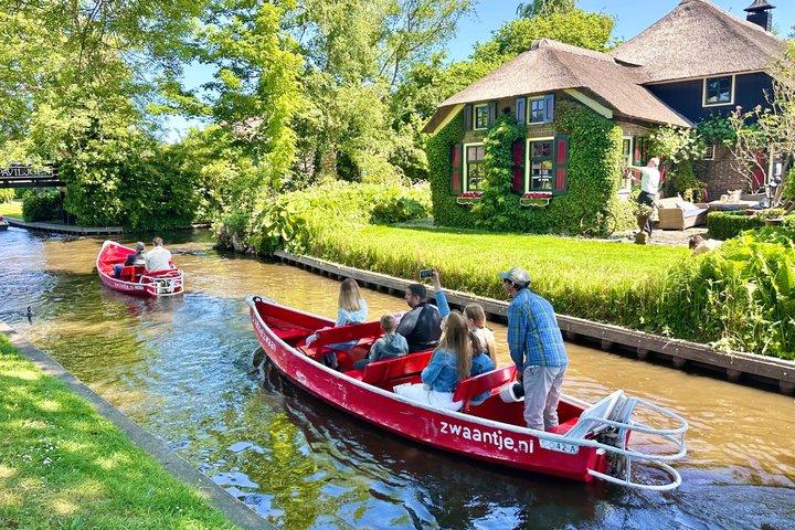 Från Amsterdam: Dagstur till Giethoorn med kanal- och bytur